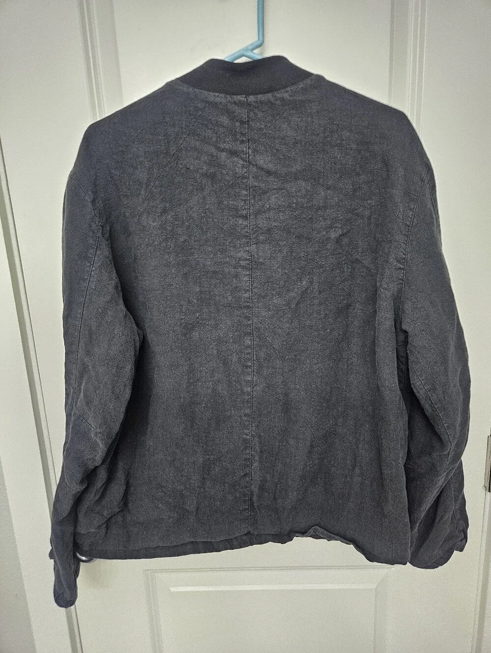 H&M Black Washed Bomber Jacket